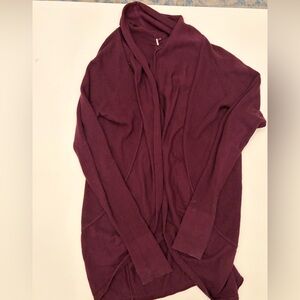 Womens Calia Long Cardian- Wine- Medium